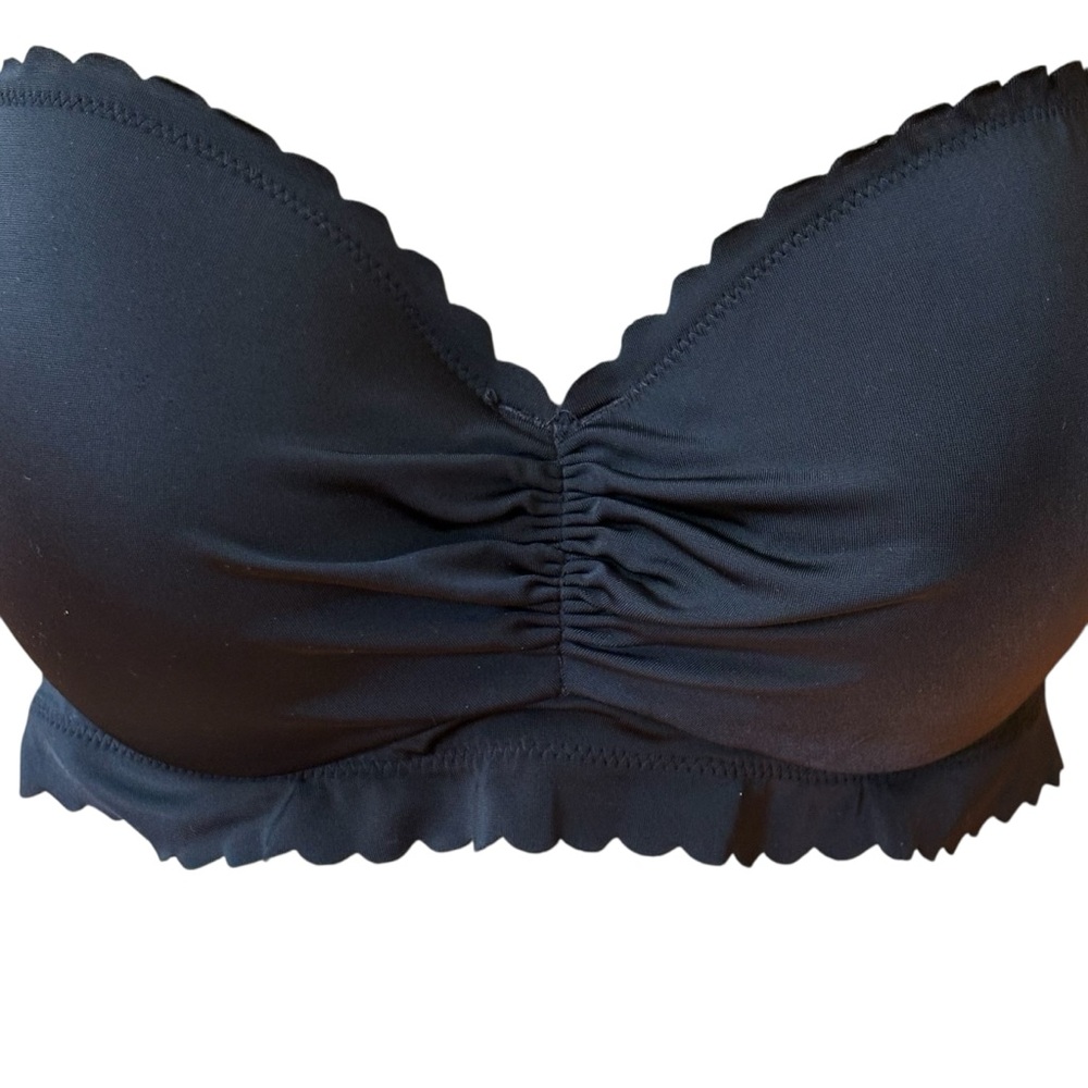 Victoria’s Secret Black Bikini Halter Bra 34D - Picture 3 of 10